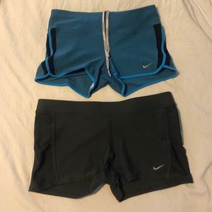 2 Pair Nike Running Shorts